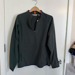 Peter Millar Dark Green Zip-Up Sweater